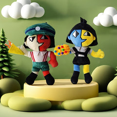 Anime Inspired Patchwork Plush Dolls Soft Stuffed Animals