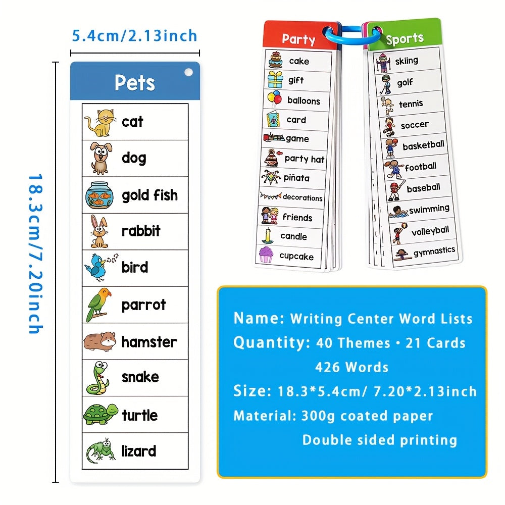 21pcs High Frequency Sight Words Flash Cards Vocabulary Building Toy Game