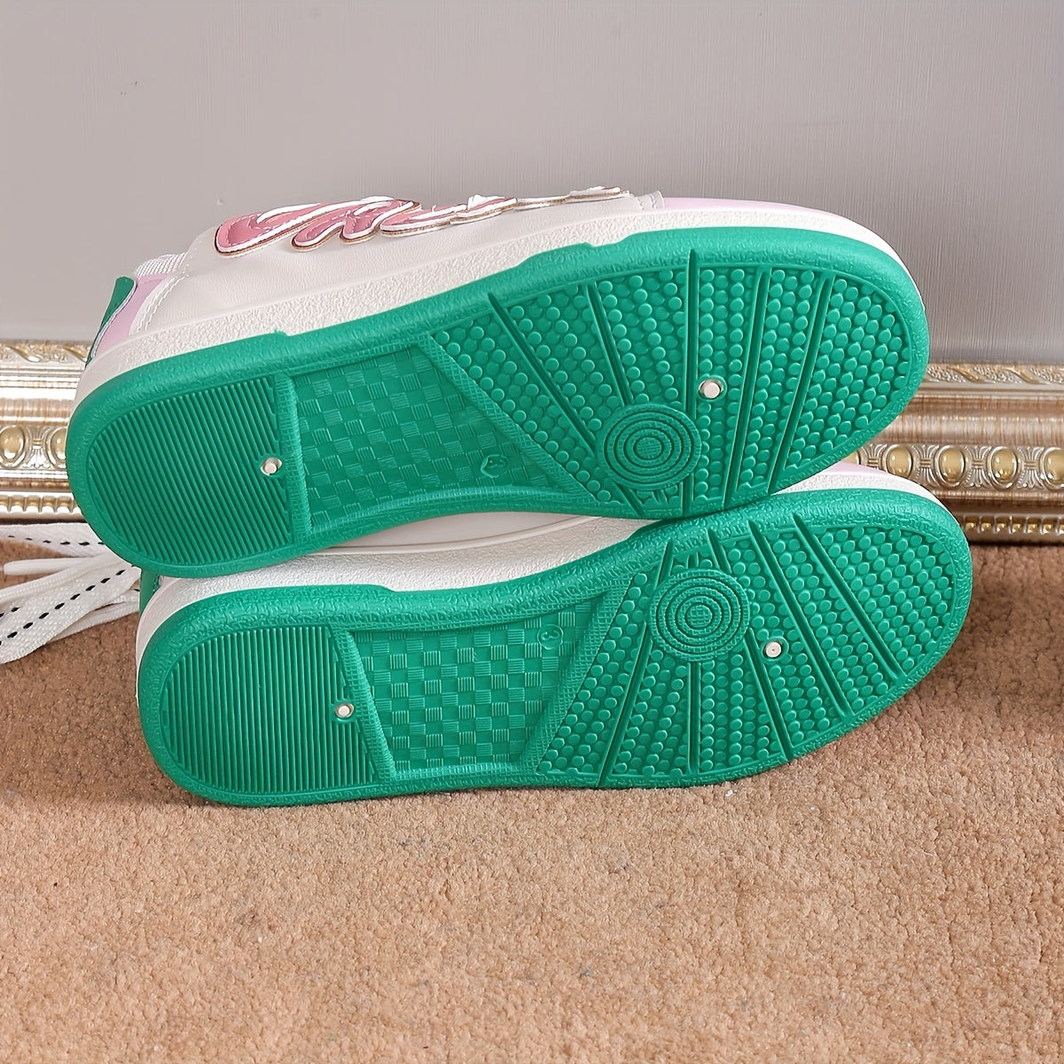 Women's Block Non-slip Skate Shoes Thick Bottom Sneakers