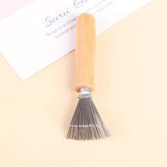 Wooden Hair Brush & Comb Cleaning Tool with Handle