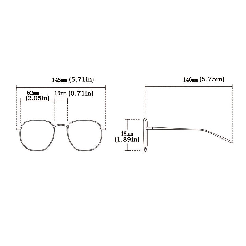 Men's Anti Light Large Frame Square Glasses