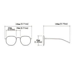 Men's Anti Light Large Frame Square Glasses
