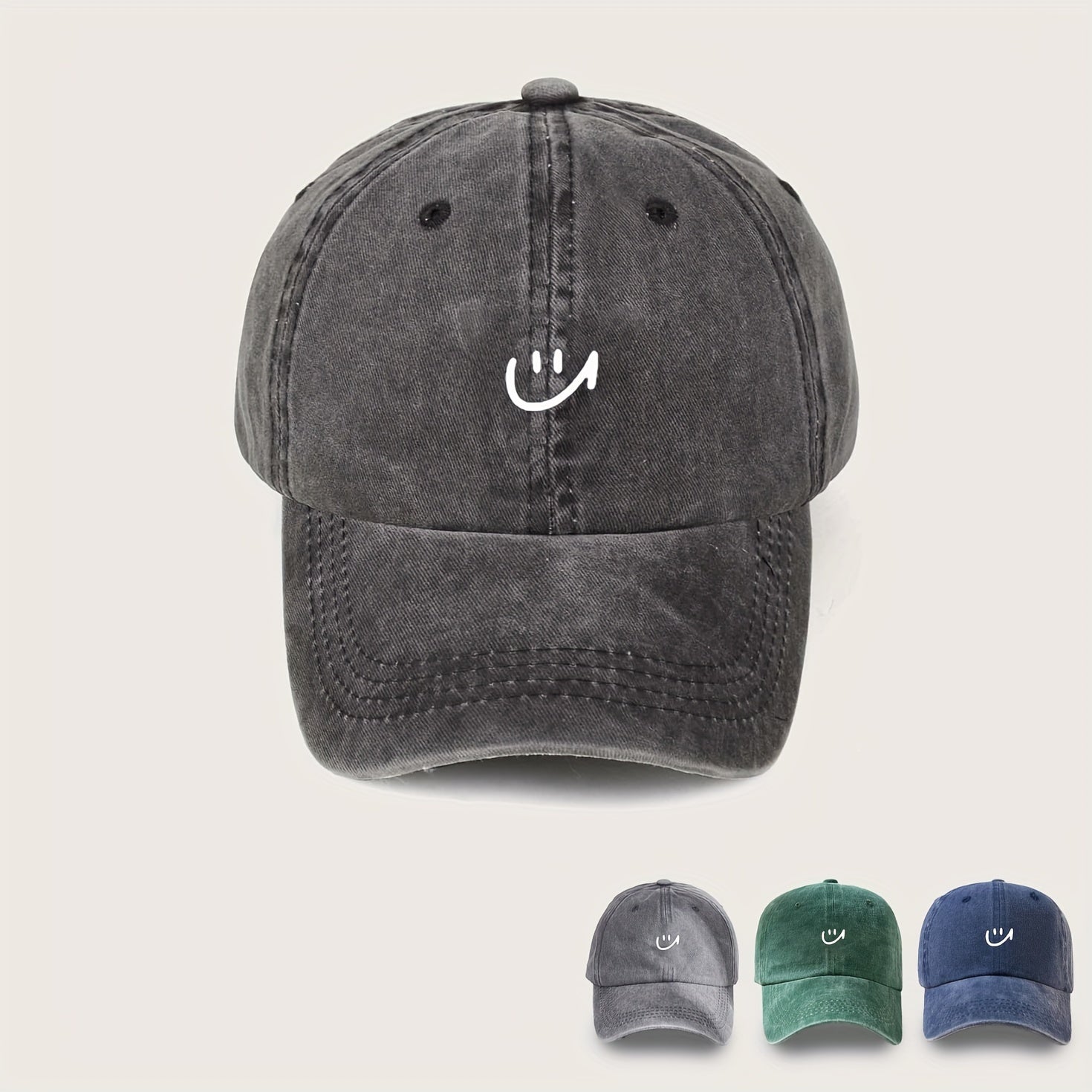 Solid Washed Sports Hat Cotton Dad Hats