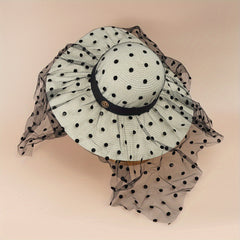 Summer Sunscreen Vacation Hat Retro Seaside Beach Straw Hat
