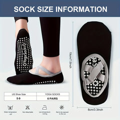 Women's Non-slip Yoga Socks Towel Bottom with Invisible Strap