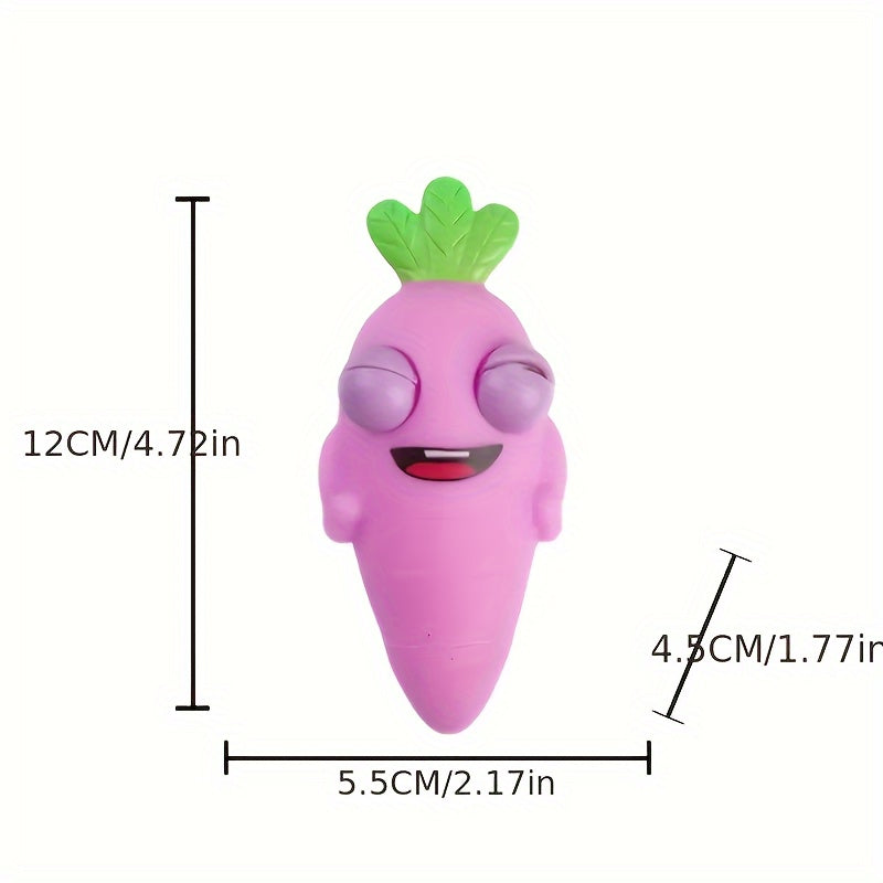 Prank Carrot Decompression Toy - Relaxing Squeezable Vegetable