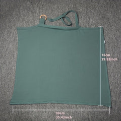 Green Cotton Nursing Cover Breastfeeding Comfortable and Breathable