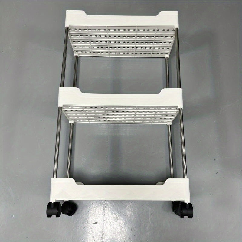 Small Cart Storage Rack Kitchen Floor Bedroom Snacks Mobile Bathroom Storage Rac