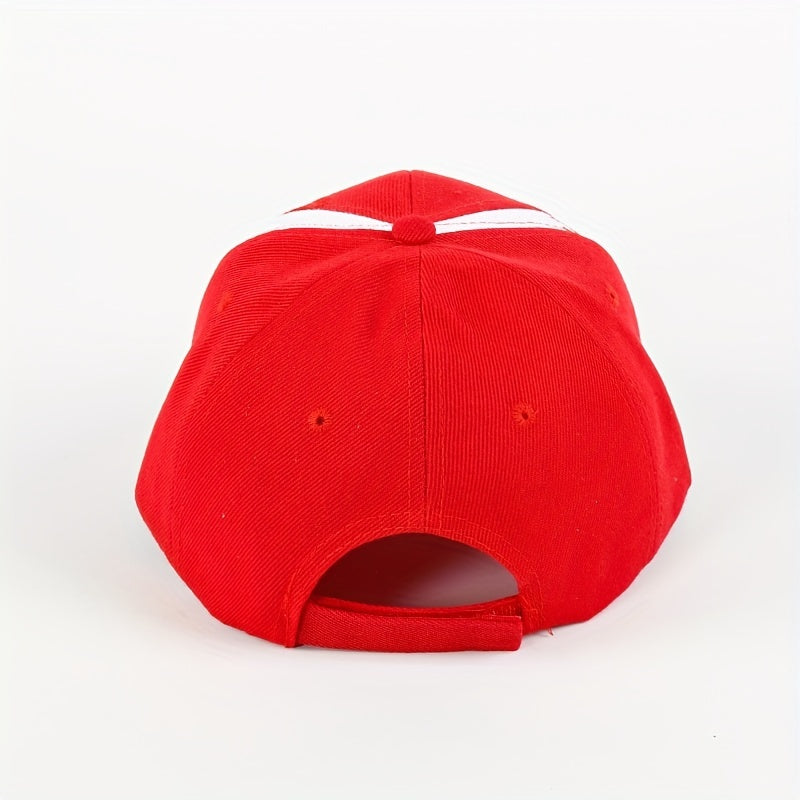 Unisex Sunshade Adjustable Baseball Cap With Letter Embroidered