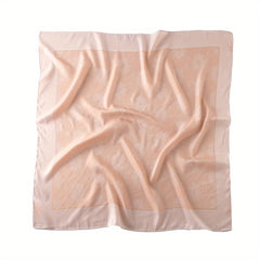Pink Floral Bandana Print Square Scarf Women Casual Neckerchief
