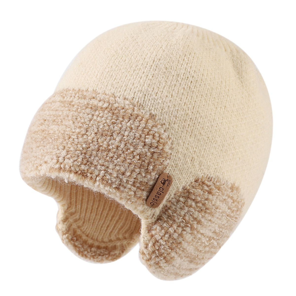 Men's Wool Cap for Cold Weather with Ear Protection