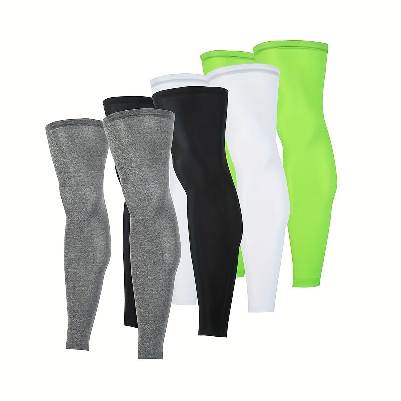 Breathable Anti UV Compression Leg Sleeves for Sports