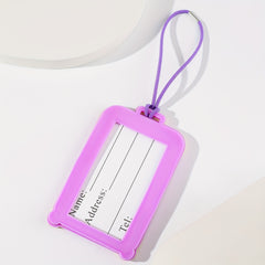 Stylish Print Silicone Tag Portable Reusable Luggage Tag Travel