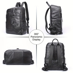 Casual Leather Backpack 35 56 Cm Laptop Bag Lightweight