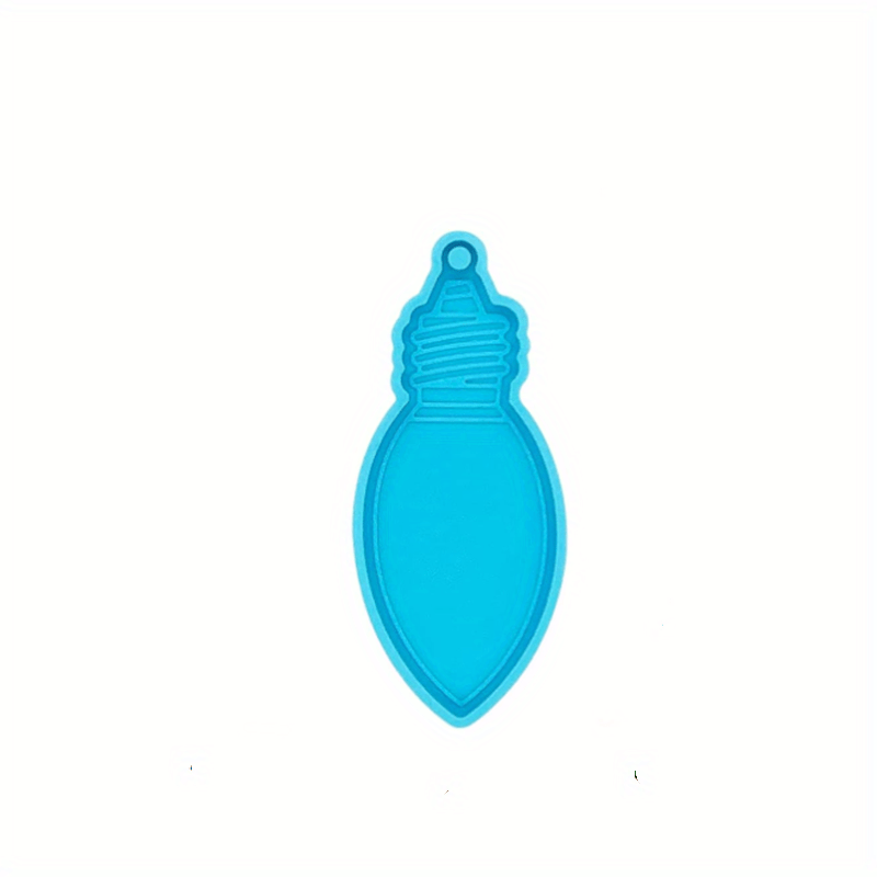 Christmas Light Bulb Ornament Silicone Mold DIY Keychain Pendant Tag