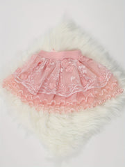 Girls Princess Bow Front Tulle Tutu Skirts Ballet Dance Party Skirt