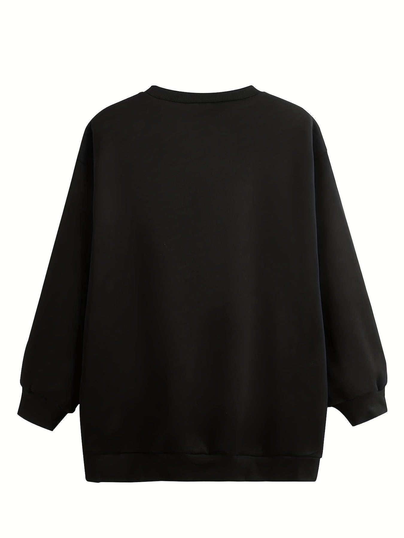 Game Graphic Round Neck Fleece Sweatshirt