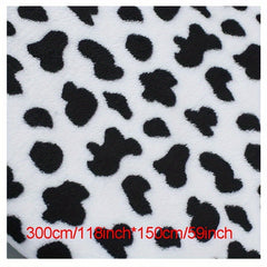 Double sided Flannel Cow Pattern Fabric Coral Velvet Handbag Pajamas