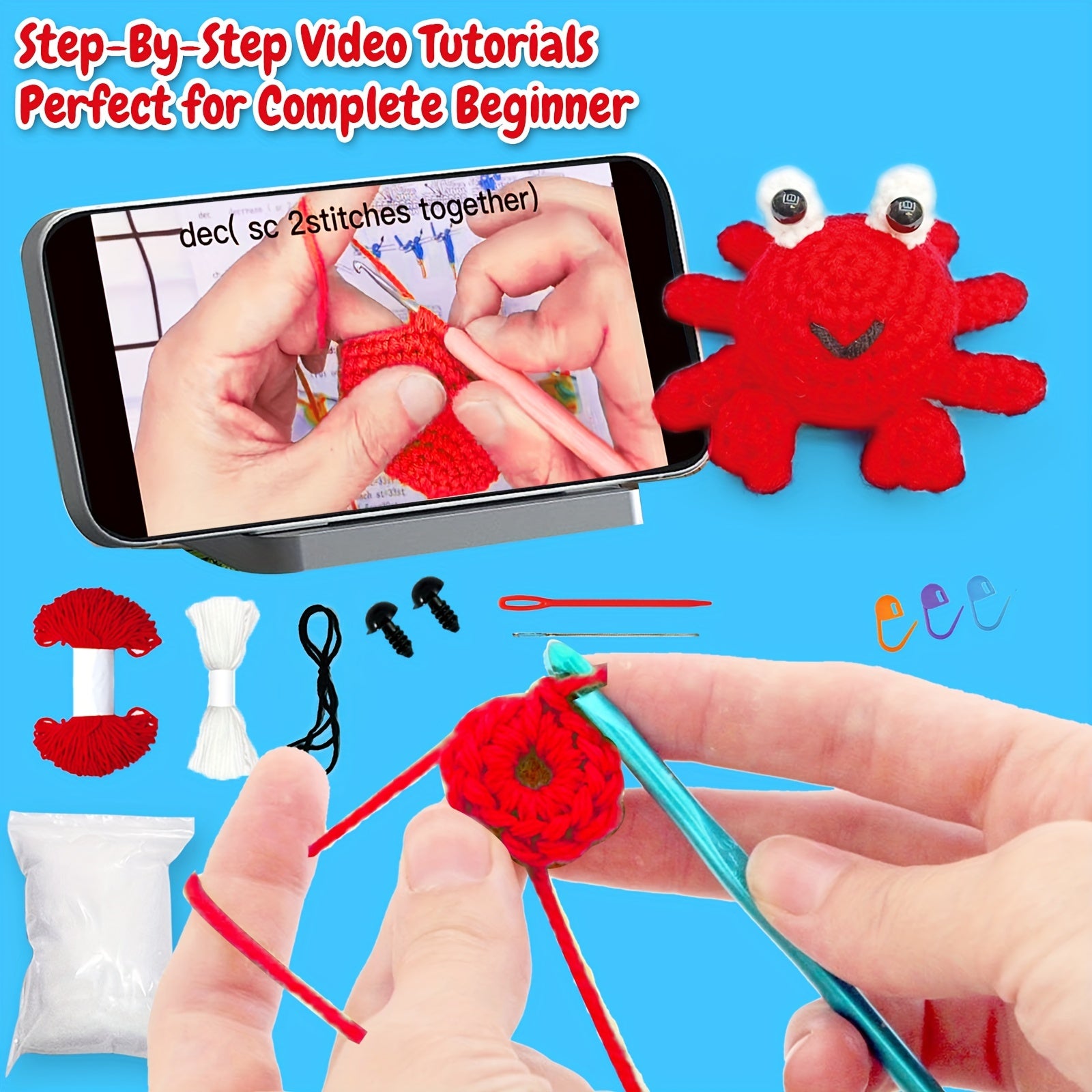 Crochet Kit For Beginners Learn To Crochet Kits For Adults