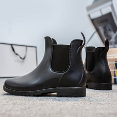 Women's Short Rain Boots Anti Slip Waterproof Rubber Garden Boots