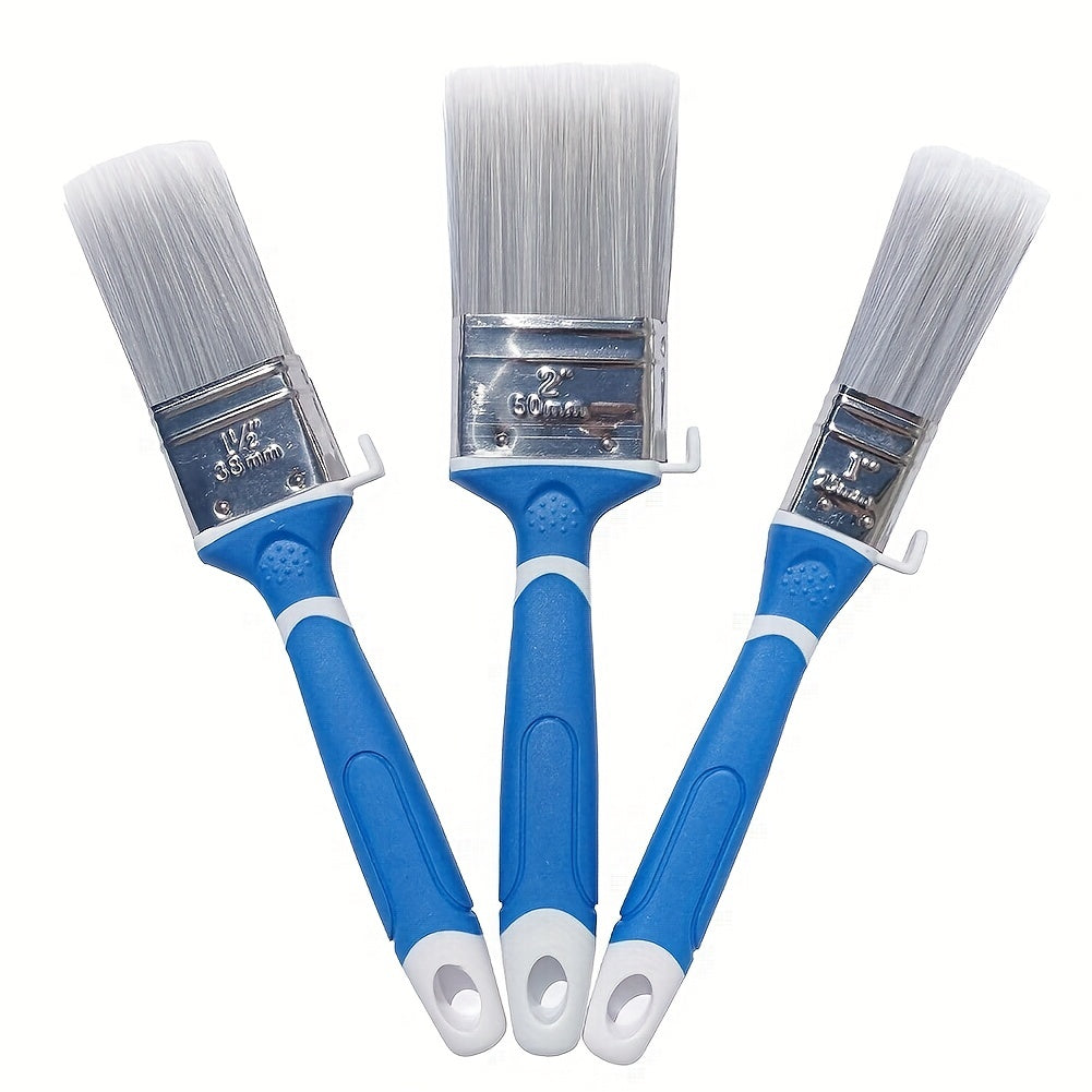 1pc Rubber Handle Paint Brush 1-2 Inch for Wall Stains Varnish Coating
