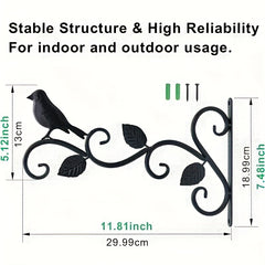 2pcs Hanging Flower Rack Two Birds Garden Flower Plants Supplies