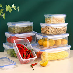 Clear Food Storage Box With Locking Lid for Bulk Food - 4pcs
