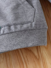 Cartoon Crocodile Print Boys Casual Pullover Sweatshirt