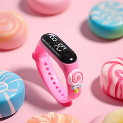 10pcs Cartoon Character LED Touch Screen Digital Wristwatch