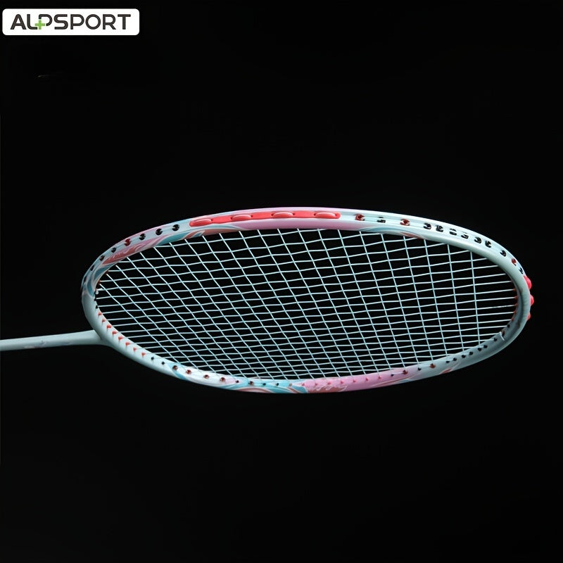 ALP DJ Badminton Racket Full Carbon Fiber Lightweight Flexible Gift