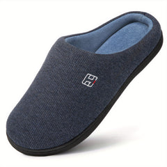 Men's Coral Fleece Lining Memory Foam Slipper
