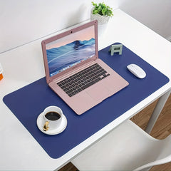 Dark Surface Leather Mouse Pad Stitched Edges Computer Mouse Pad 60