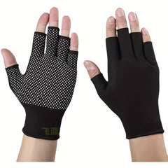 Nylon Half Finger Gloves Anti Slip for Outdoor Activities