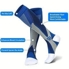 Breathable Compression Sports Socks for Running Cycling Football