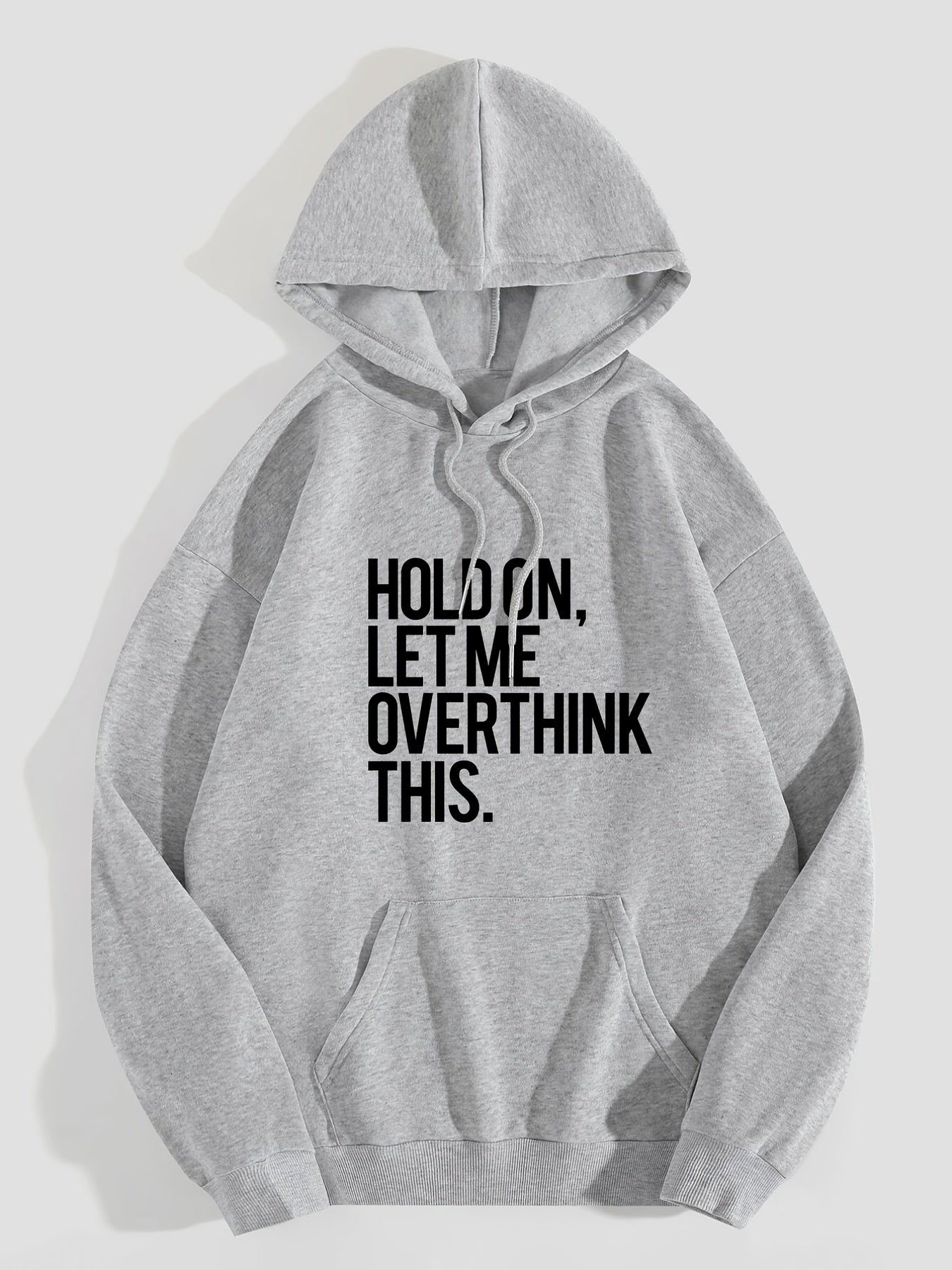 Casual Drawstring Hoodie Sweatshirt with Pocket