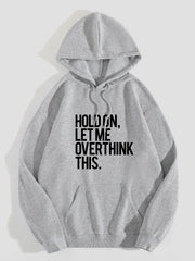 Casual Drawstring Hoodie Sweatshirt with Pocket