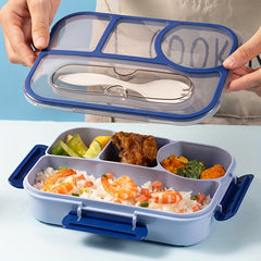 1000ml 4-grid Lunch Box Outdoor Camping Meal Containers