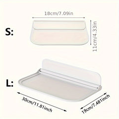 1pc Folding Wall Shelves No Punch Wall Mounted Space Saving Storage Rack