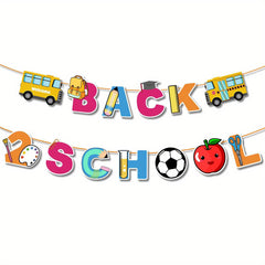 Back To School Banner & Cake Toppers Set