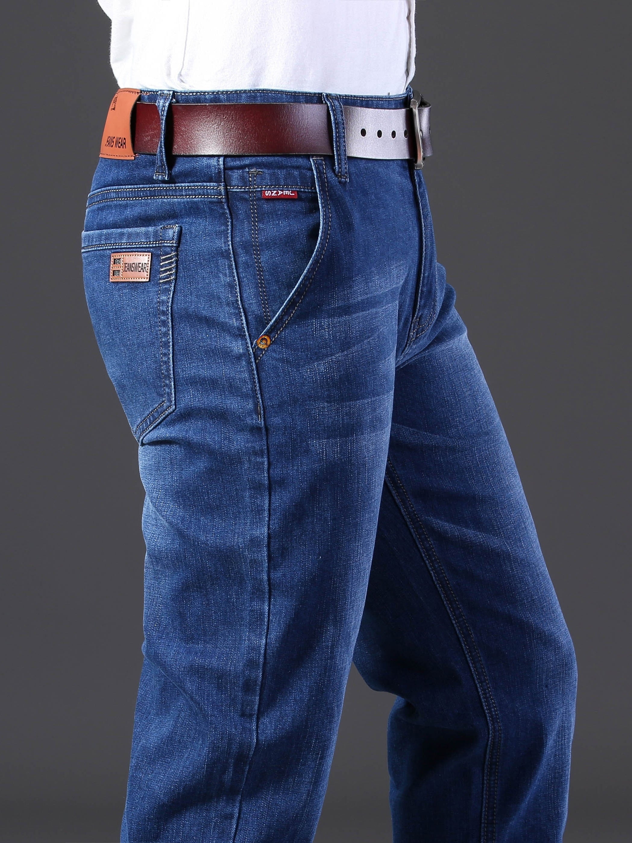Men's Regular Denim Jeans With Pockets