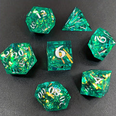 Resin Colored Stripes Dice Multifaceted Game Dice