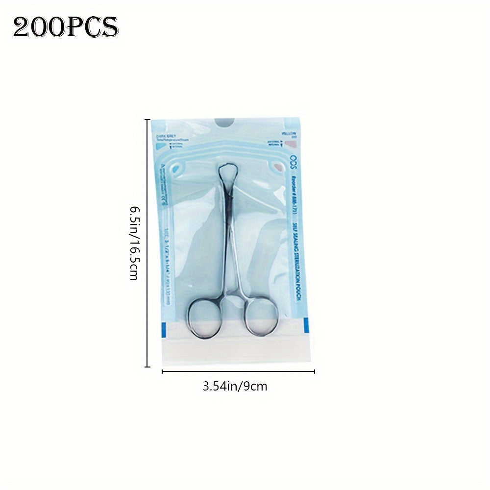 200pcs Self-Sealing Sterilization Bag Dental Tattoo Tool Storage