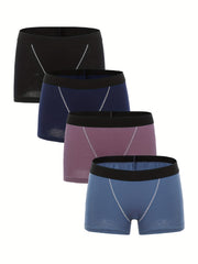 4 Pcs Boyshort Panties for Women Breathable & Stretchy Underwear