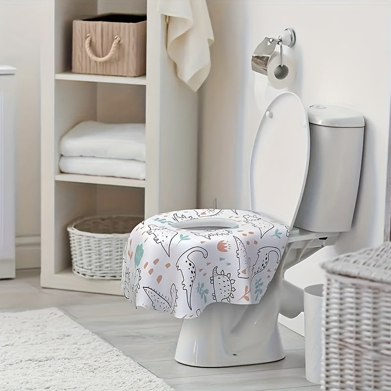 10pcs Disposable Toilet Seat Covers Waterproof Extra Large Portable Travel Essen