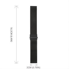 Stainless Steel Metal Strap Folding Watch Band Replacement Wristbands