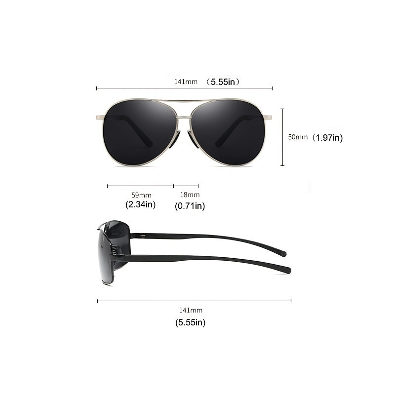 Men's Polka Dot Sunglasses UV400 Protection Metal Frame
