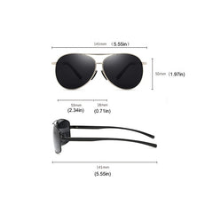 Men's Polka Dot Sunglasses UV400 Protection Metal Frame
