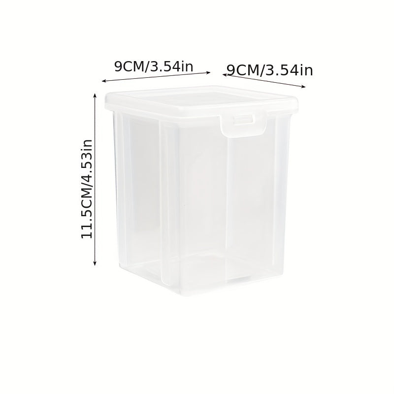 Airtight Spice Storage Box with Flip Top Lids Stackable Food Jar
