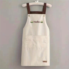 Waterproof Kitchen Apron Catering Work Clothes Nail Buckle Strap L