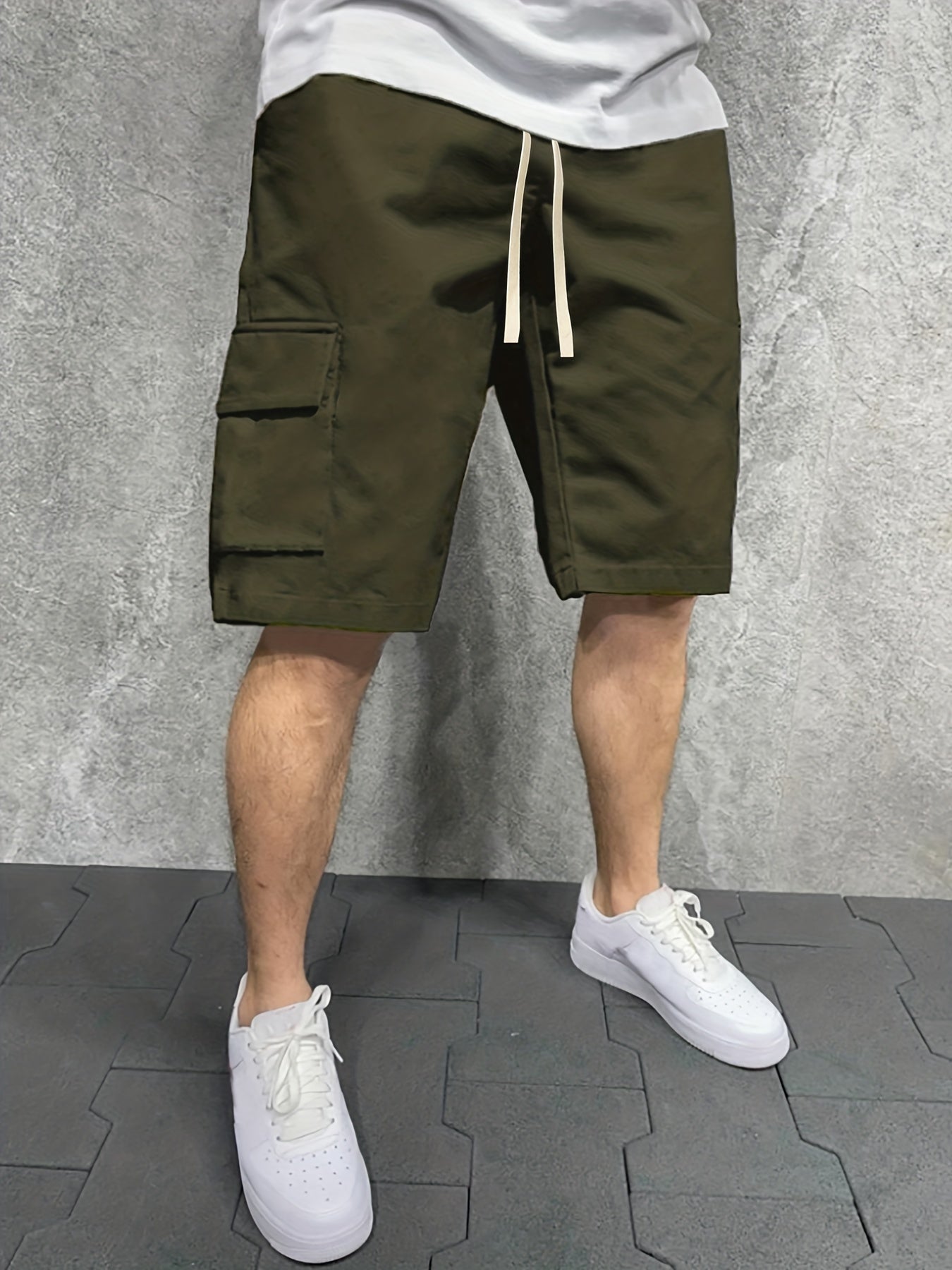 Men's Cargo Shorts with Big Pockets for Summer Wear